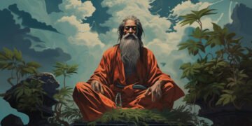 Comparative illustration of spiritual paths in Indian tradition - Rishis, Siddhas, Munis, Yogis, and Ascetics